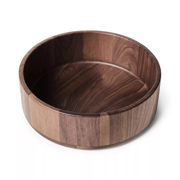 NEW Sur La Table Black Walnut Serving Bowl & Servers - Picture 1 of 7